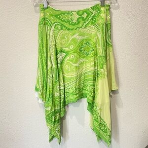 TRINA TURK vintage Y2K silk handkerchief skirt / asymmetrical / fairy skirt